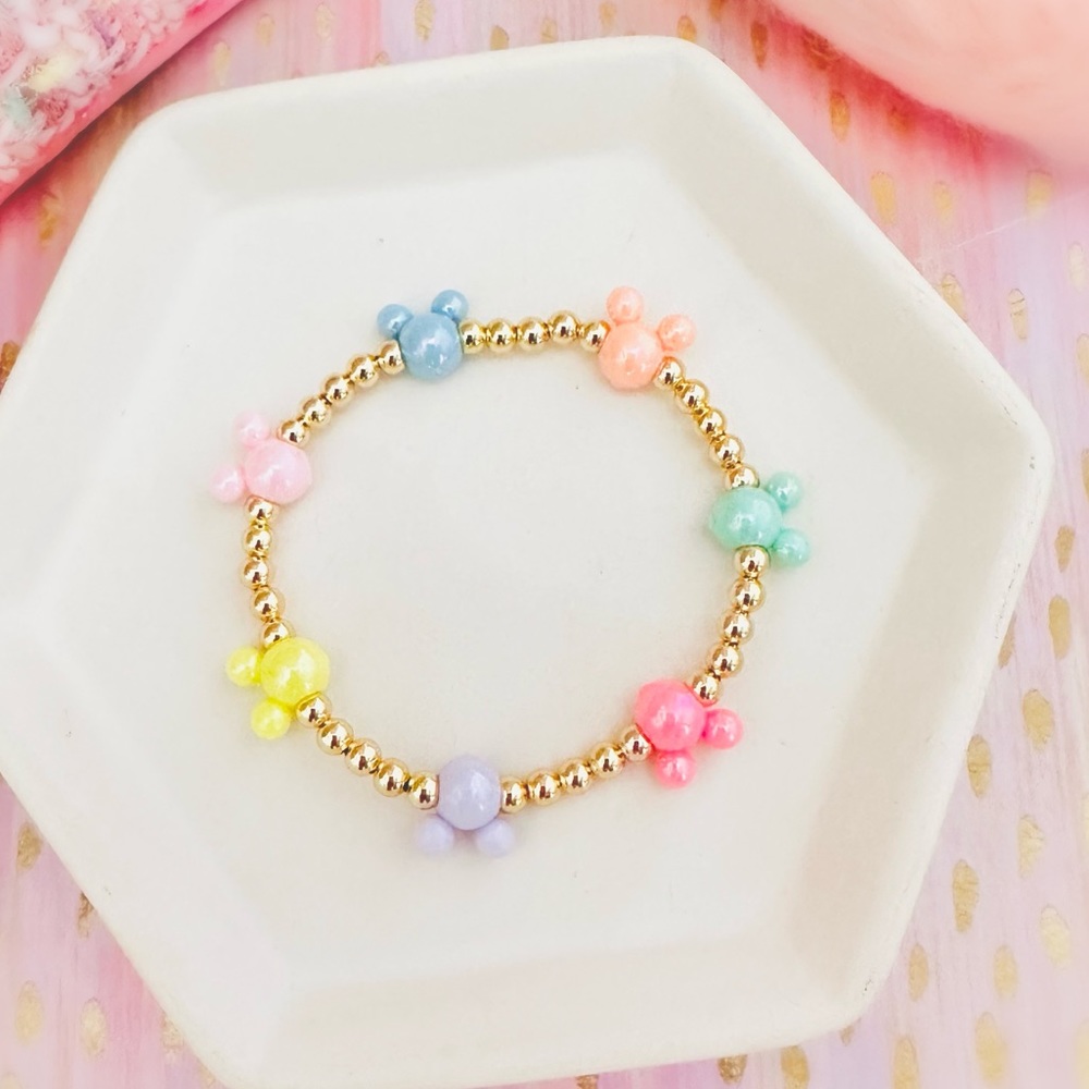 Disney Inspired Mickey Balloons Beaded Bracelet 🏰